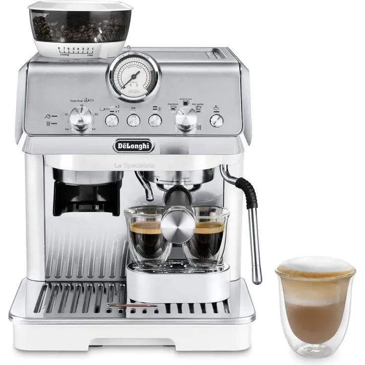 De'Longhi EC9155.W La Specialista Arte Espressomaschine mit Mahlwerk, weiß