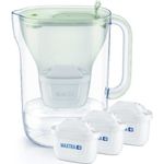 BRITA Style eco Tischwasserfilter olivgrün, inkl. 3 MAXTRA+ Kartuschen