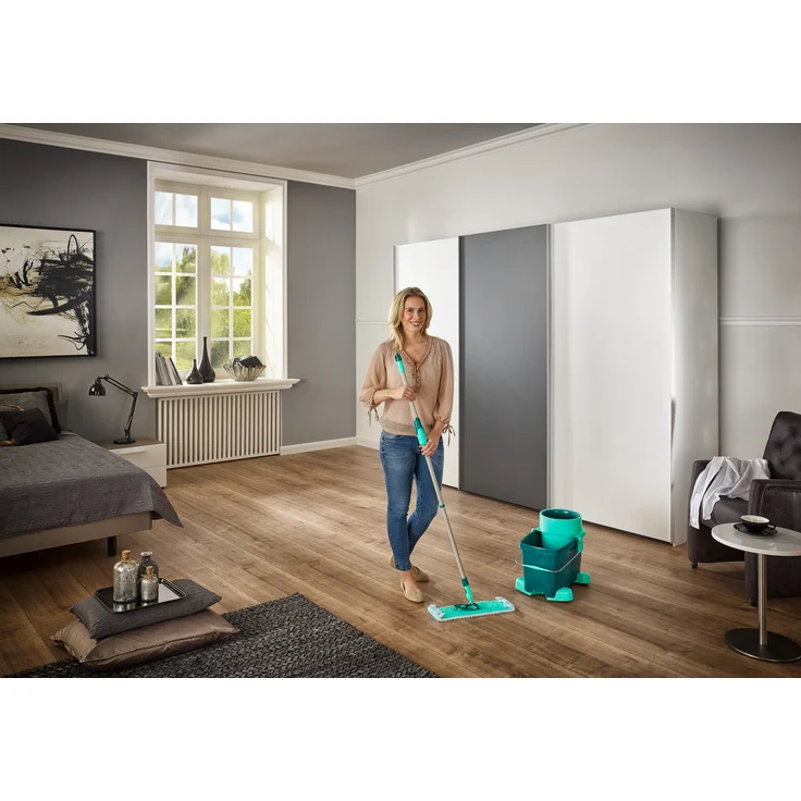 Leifheit Wischbezug Clean Twist M super soft für sensible Böden, Bodenwischer Ersatzbezug mit Spezialfasern, Wischer Ersatzbezug für minimale Wasseraufnahme, ideal für Parkett, Laminat und Kork  2er – Bild 25