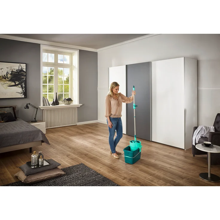 Leifheit Wischbezug Clean Twist M super soft für sensible Böden, Bodenwischer Ersatzbezug mit Spezialfasern, Wischer Ersatzbezug für minimale Wasseraufnahme, ideal für Parkett, Laminat und Kork  2er – Bild 17