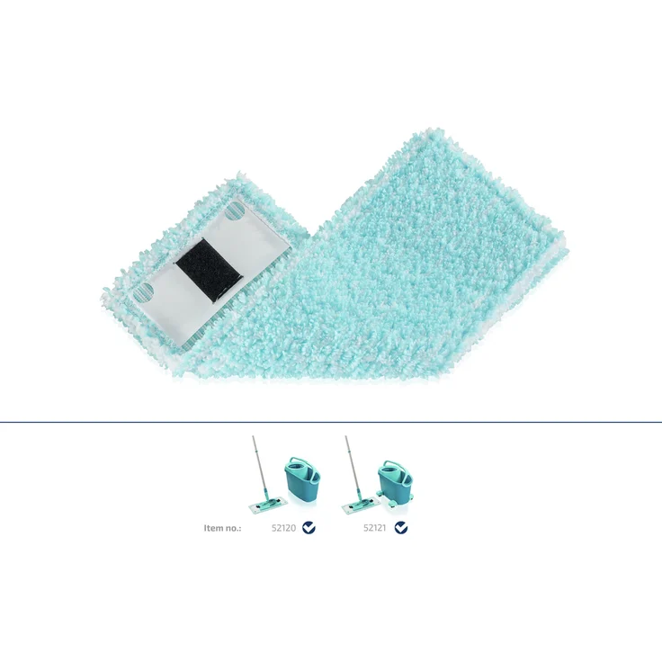 Leifheit Wischbezug Clean Twist M super soft für sensible Böden, Bodenwischer Ersatzbezug mit Spezialfasern, Wischer Ersatzbezug für minimale Wasseraufnahme, ideal für Parkett, Laminat und Kork  2er – Bild 9