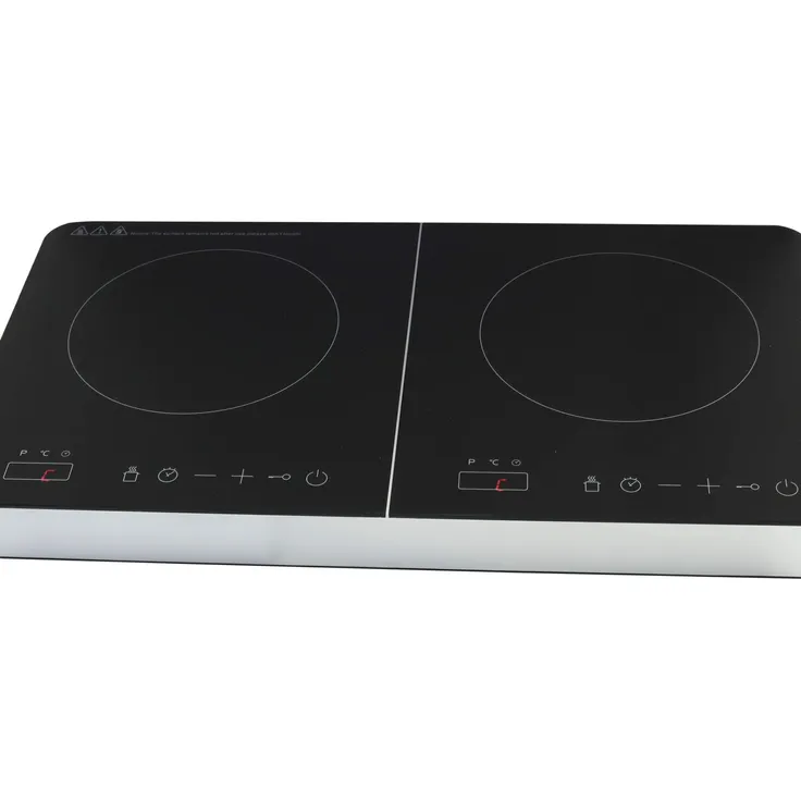 DESKi 613-401568 Doppel-Induktionskochfeld 44 x 22 cm, Sensorsteuerung, 60-240°C, 4 Digitalanzeigen, 3500 Watt, Touch-Display, elektrisch, 2 Zonen, Kindersicherung, Timer-Funktion, Überhitzungsschutz – Bild 6