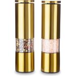 Echtwerk Salz- & Pfeffermühlen Set aus Edelstahl, gold