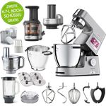 Kenwood Cooking Chef XL Connect KCL95.424SI Küchenmaschine, inkl. 2ter Kochschüssel, silber, Serie: Titanium Chef XL
