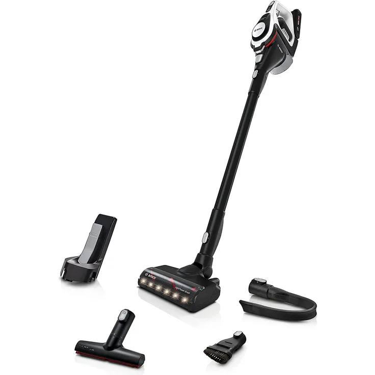 Bosch BBS8214 Serie 8 Handstaubsauger, 65 min Akkubetrieb, Weiß 0 4 l Akku 65 min