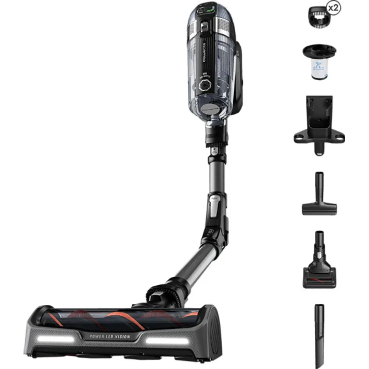 Rowenta RH99A9 X-Force Flex 14.60 Animal Handstaubsauger, 70 min Akkubetrieb, knickbares Rohr, schwarz