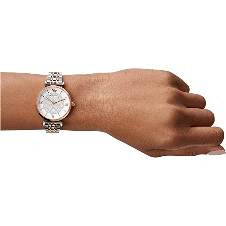 Emporio Armani 2 ZEIGER AR1926 Damenarmbanduhr Design Highlight – Bild 2