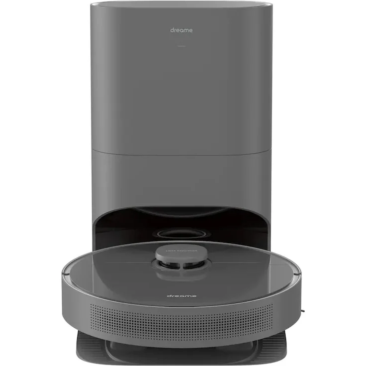 Dreame D10s Plus Saugroboter mit Wischfunktion und Absaugstation, 280 min Akkubetrieb, 5000 Pa Saugleistung, grau – Bild 2