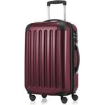 Hauptstadtkoffer Alex Handgepäck Hartschalenkoffer Kabinen Gepäck für jede Airline, 4 Rollen, Erweiterbar, 55 cm, 42 Liter Dunkelrot (burgund), TSA Zahlenschloss