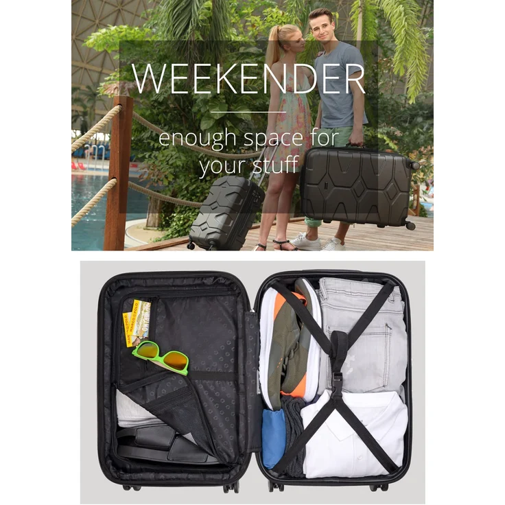 Hauptstadtkoffer X Kölln Handgepäck Hartschalen Koffer Trolley Rollkoffer Reisekoffer, TSA, 55 cm, 50 Liter Olivgrün – Bild 4