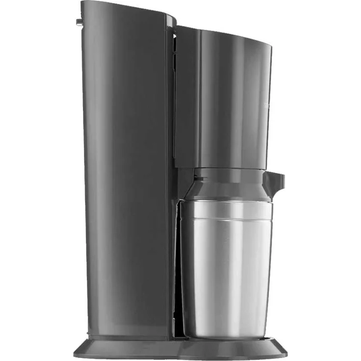 SodaStream Crystal 3.0 titan, Wassersprudler mit 1 Glaskaraffe und 1 Kohlensäure-Zylinder (neues Zylindermodell) Quick Connect Zylinder – Bild 3