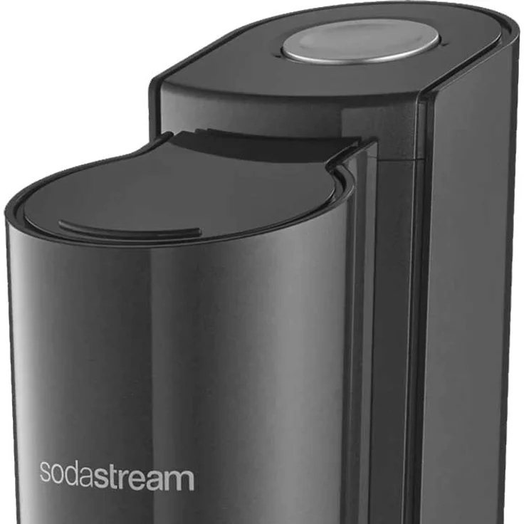 SodaStream Crystal 3.0 titan, Wassersprudler mit 1 Glaskaraffe und 1 Kohlensäure-Zylinder (neues Zylindermodell) Quick Connect Zylinder – Bild 4