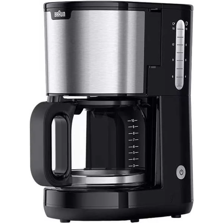 Braun PurShine 1 KF 1500 BK Filterkaffeemaschine, 10 Tassen, schwarz – Bild 1