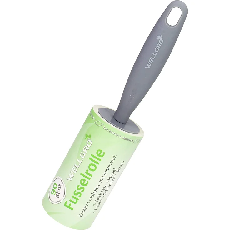 10er Set Wellgro Fusselrollen 10 Rollen mit je 90 Blatt + 2 Abroller, 900 diagonal perforierte Blätter für leichtes Abziehen – Bild 4