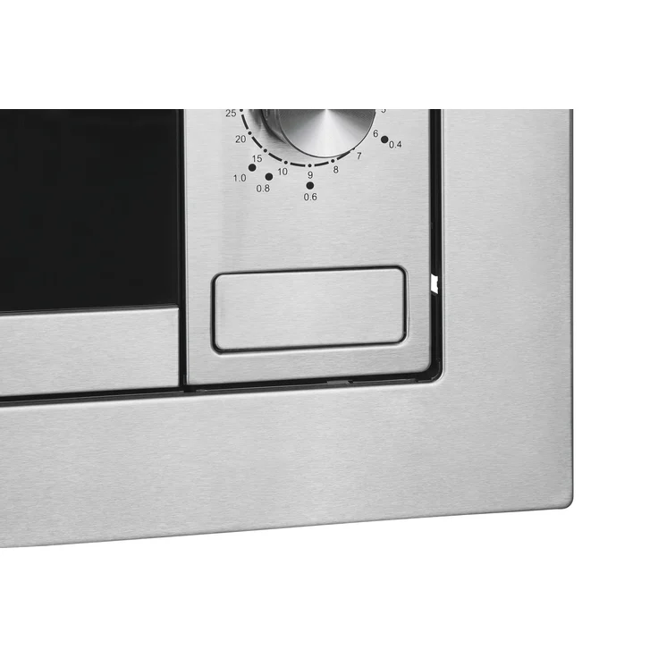 Exquisit EMW10-020 Mikrowelle, 20 Liter Garraum, 59,5 cm breit, Einbaugerät, 800W, 5 Leistungsstufen, Timer, Edelstahl, inox – Bild 6