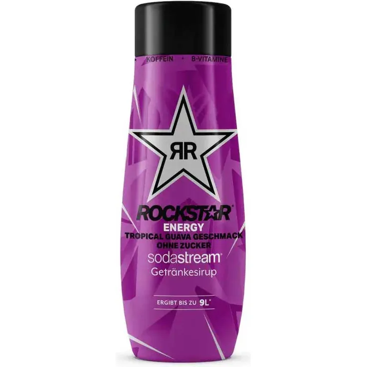 SodaStream Sirup Rockstar Tropical Guava Zero, 440 ml, ergibt bis zu 9 Liter, ohne Zucker