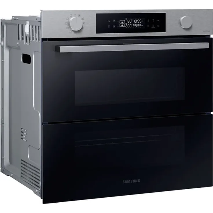 Samsung NV7B45305AS/U1 Einbaubackofen, Dual Cook Flex, Pyrolyse, Einbaugerät, A+, Garraum 76 l, Breite 59,5 cm, edelstahl