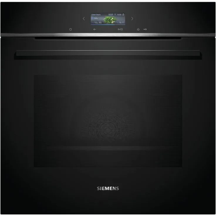 Siemens HB734G1B1 Einbaubackofen, TFT-Full-Touchdisplay, HomeConnect, ecoClean, humidClean, cookControlPlus, Einbaugerät, A+, Garraum 71 l, Breite 59,4 cm, schwarz