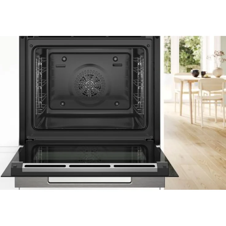 Bosch HBG7221B1 Einbaubackofen, Serie 8, Heißluft, Air Fry, Einbaugerät, A+, Garraum71 l, Breite 59,4 cm, (60 x 60 cm), Hydrolytisch, schwarz – Bild 4