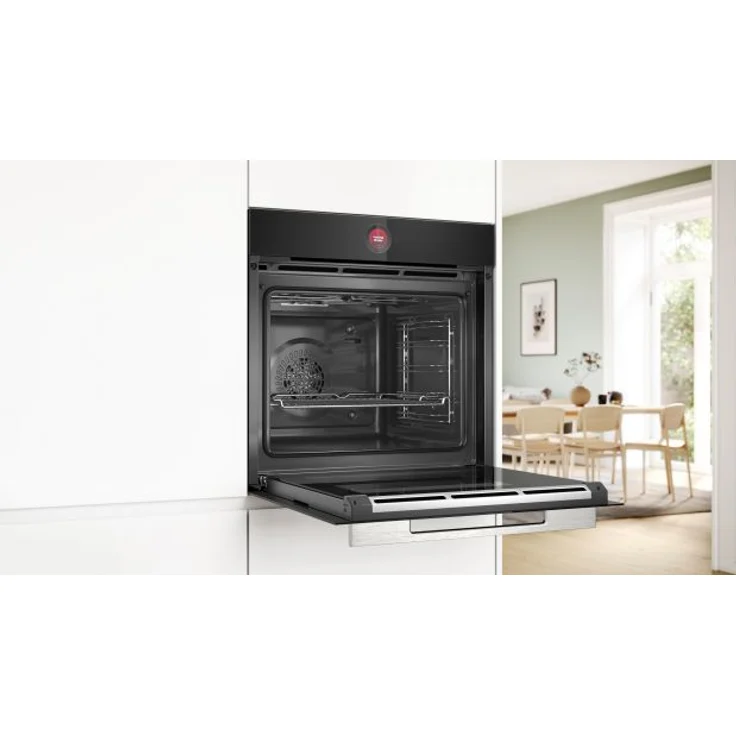 Bosch HBG7221B1 Einbaubackofen, Serie 8, Heißluft, Air Fry, Einbaugerät, A+, Garraum71 l, Breite 59,4 cm, (60 x 60 cm), Hydrolytisch, schwarz – Bild 2