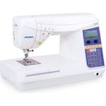 Juki HZL-DX7  287 Nähprogramme Display Knopflochautomatik Nadeleinfädler Computer-Nähmaschine, weiß