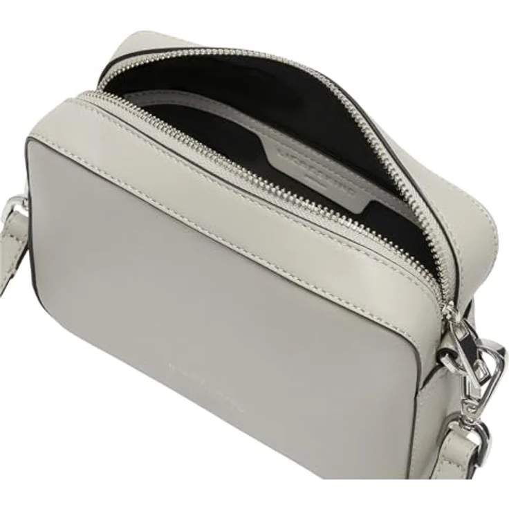 Liebeskind Berlin Hilla Camera-Bag S, Kleine Umhängetasche aus weichem Schafsleder mit Reißverschluss und abnehmbarem Schultergurt, schwarz – Bild 3