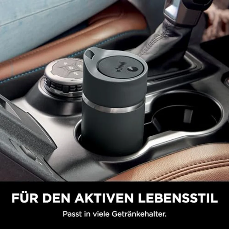 Ninja 300 ml Sip Perfect Trinkflasche für Heißgetränke, BPA-frei, spülmaschinenfest, langlebig, Schwarz, DW1203EUUKBK – Bild 4
