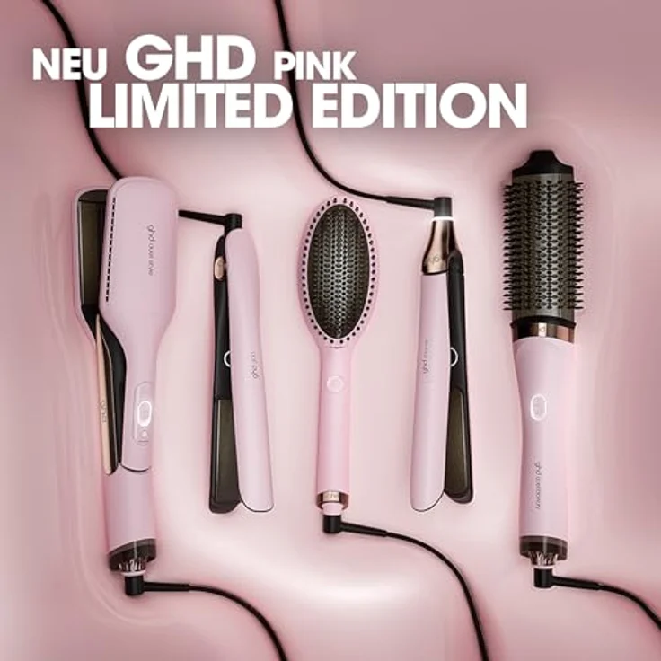 ghd glide Limited Edition Hot Brush, Pink-Sorbet mit Hitzeschutz-Etui und glänzenden Mocha Akzenten – Bild 7