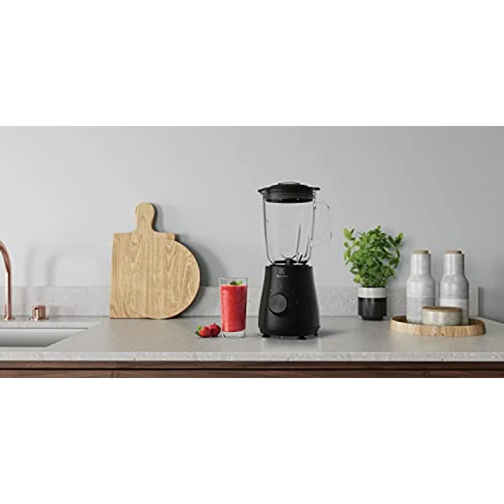 Electrolux E3TB1-4GG Standmixer, 500 Watt, 1,5 Liter, Puls-Funktion, Deckel, Drehregler, schwarz – Bild 9
