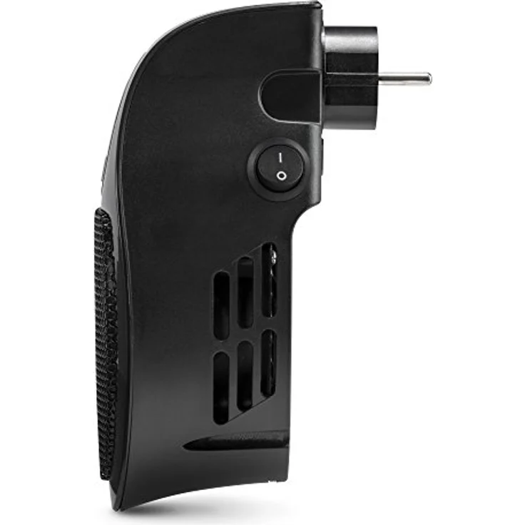 TROTEC TFC 2 E, Steckdosen Heizlüfter mit 500 W Heizleistung für Räume bis 10 m², mini Keramik Heizung, schwarz – Bild 4