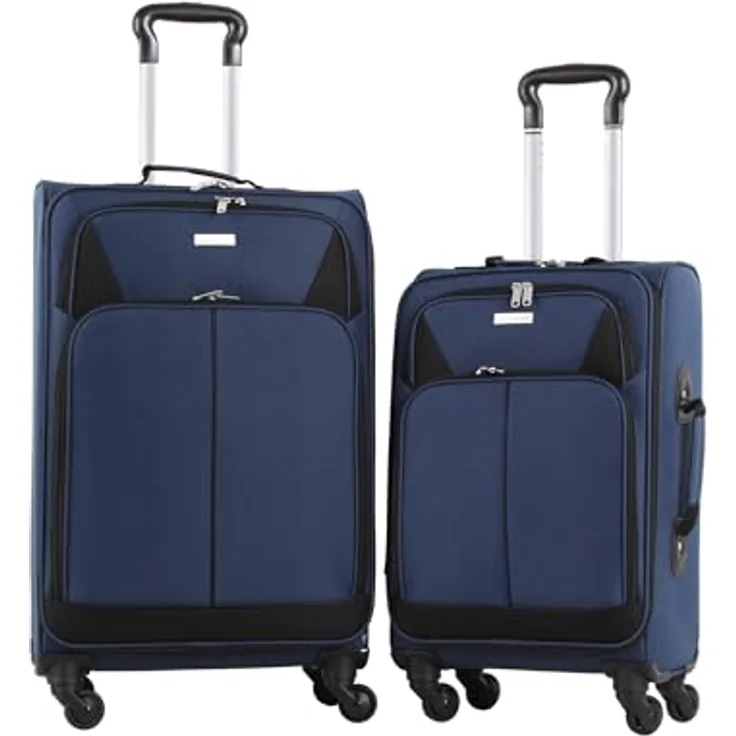 NTK-Collection Kofferset 2-teilig Viga Navyblau mit Rollen Teleskopgriff