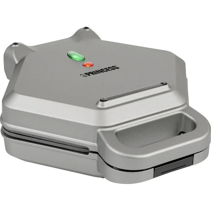 PRINCESS Waffeleisen Princess Snack-Maker Sandwichmaker Antihaftbeschichtung, BPA-frei, 700.00 W, Übe