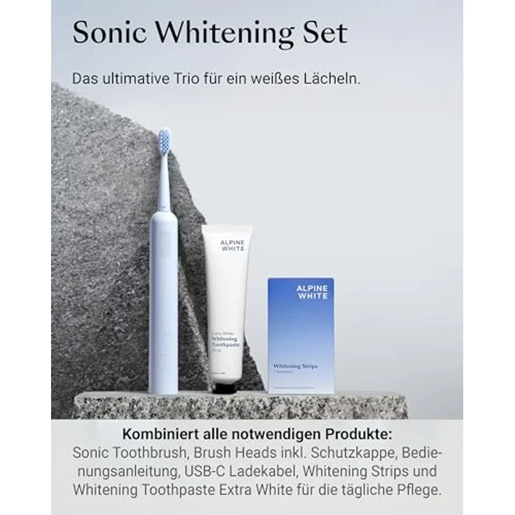 ALPINE WHITE Brush Heads 2 Stk. - Schallzahnbürste Ersatzbürsten - Antibakterielle Borsten für ein langanhaltendes Frischegefühl - Softe Aufsteckbürsten – Bild 6