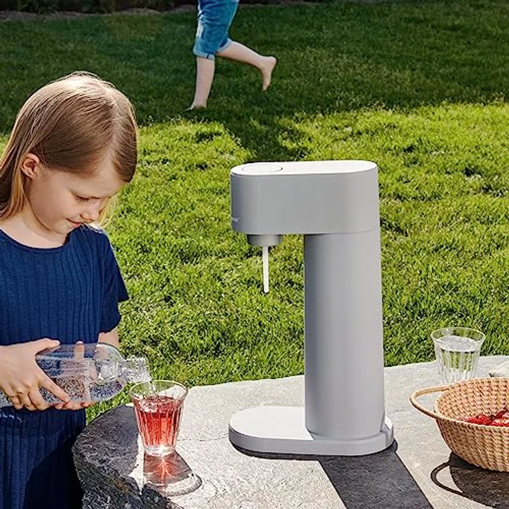 Mysoda Woody Grau Karbonisierungsmaschine einschließlich BPA-freie Wasserflasche, WD002F-MGE, Gray, One Size – Bild 4
