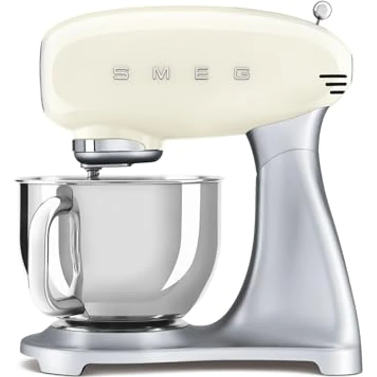 Smeg SMF04CREU, Küchenmaschine in creme mit 800W Motor, 10 Geschwindigkeitsstufen und 4,8L Edelstahlschüssel – Bild 1