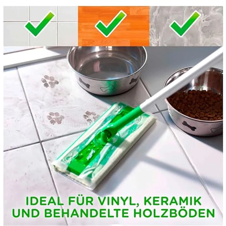 Swiffer Bodenwischer Feuchte Bodentücher Nachfüllpack mit frischem Zitrusduft 48 St., für eine schnelle und einfache Reinigung – Bild 3