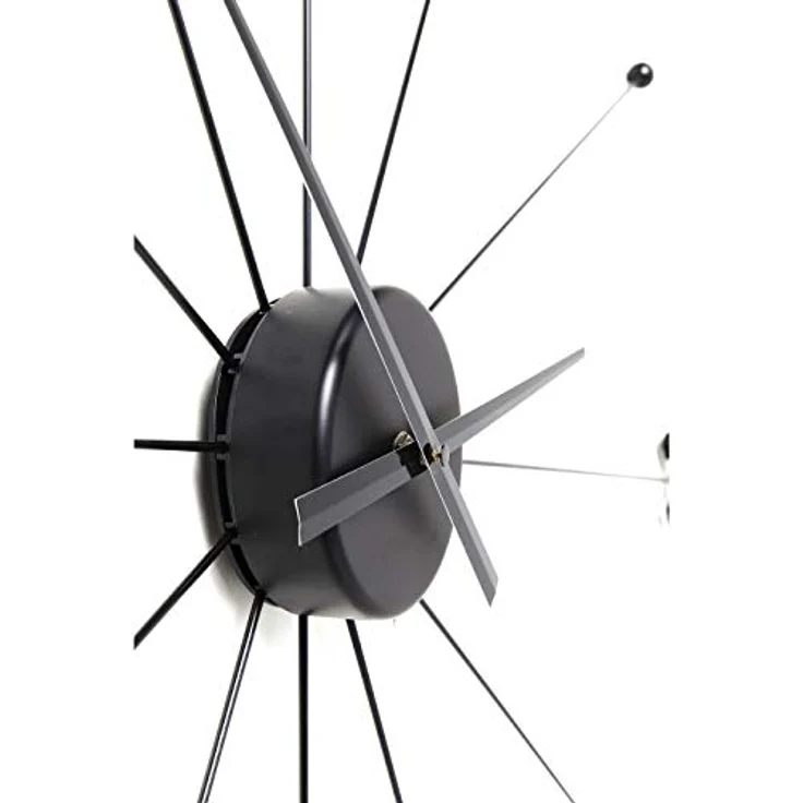 Kare Design Wanduhr Like Umbrella Black, Runde Wanddeko im minimalistischen Design, schwarz – Bild 6