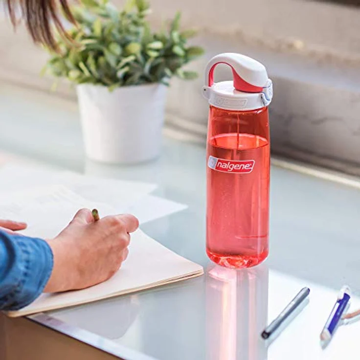 Nalgene Trink und Kunststoffflasche Everyday OTF, 0.65 Liter, Transparent-Red, 5565-1024 - Preisvergleich – Bild 3