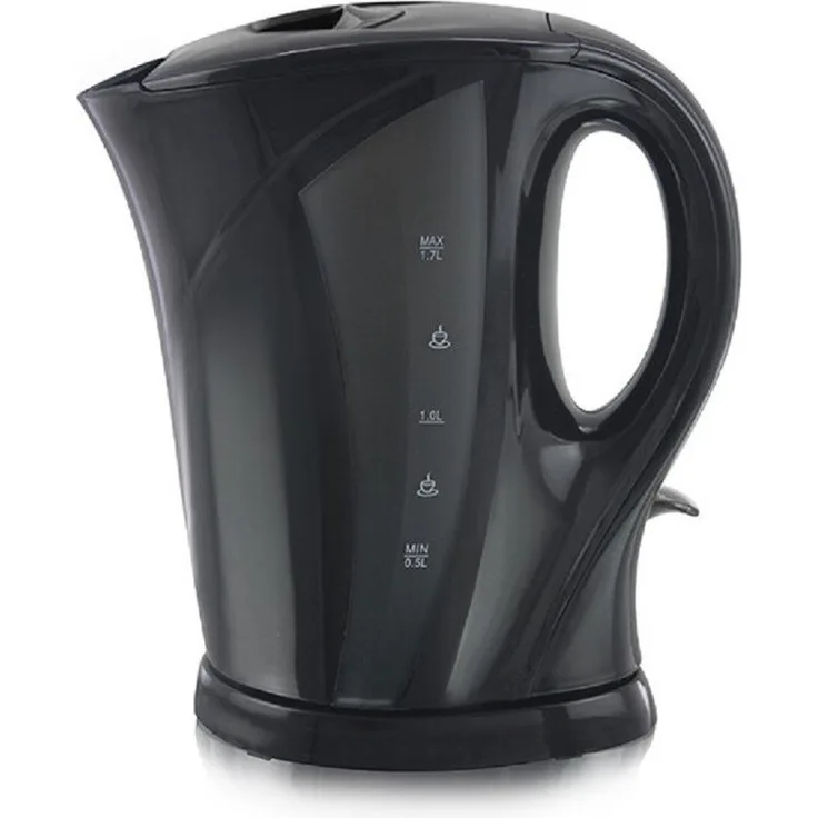 Lentz Wasserkocher Kompakter Elektrischer Teekocher 1.7L Kunststoff 2200W, ergonomischer Griff, 2200 Watt, weiß