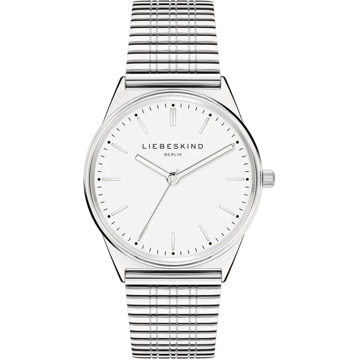 Liebeskind Berlin Quarzuhr Edelstahl, Vintage-Look mit poliertem Meshband