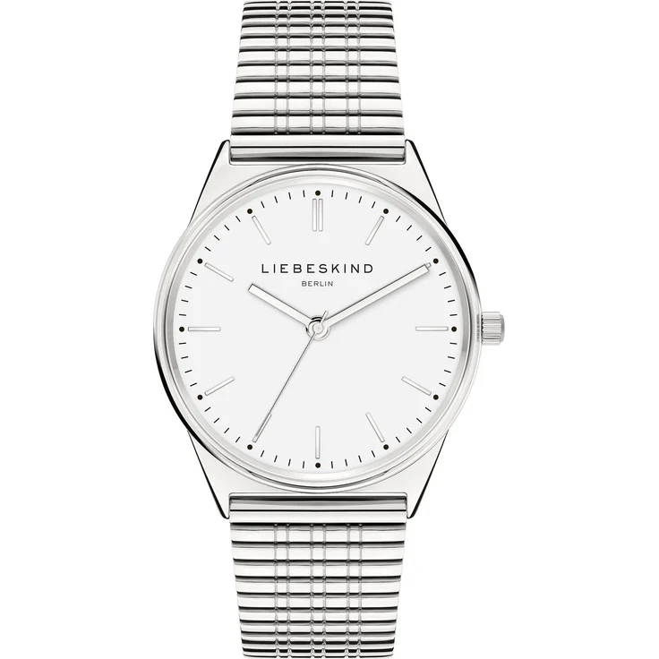 Liebeskind Berlin Quarzuhr Edelstahl, Vintage-Look mit poliertem Meshband – Bild 1