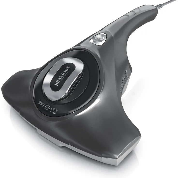 Brandson Milben Handstaubsauger 300W, UV-C Staubsauger, vernichtet 93% Milben, chemiefreie Reinigung, für Allergiker, schwarz