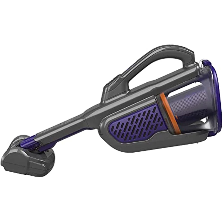 Black+Decker 36 Wh - 18 V Akku-Handstaubsauger Dustbuster Pet mit smart tech (mit Cyclonic Action, integrierte ausziehbare Fugendüse, inkl. Tierhaarbürste, Ladestation mit Wandhalterung) BHHV520BFP – Bild 2