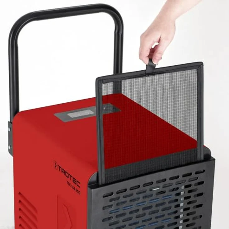 Trotec Luftentfeuchter TTK 166 ECO (max. 52 Liter/24h) für Raumgrößen bis 90 m² / 230 m³ | Hygrostatgesteuerter Automatikbetrieb | Entfeuchtung | Bautrockner | Luftentfeuchtung, weiß – Bild 9