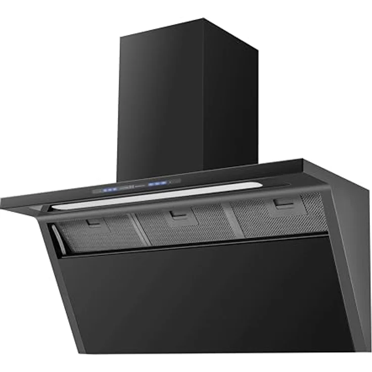 Wolkenstein Dunstabzugshaube WS55-90A++GCB | Schwarz | 90cm Breite | Touch Control | Auto-Opening Funktion | LED-Beleuchtung | Energieeffizienzklasse A++ – Bild 5