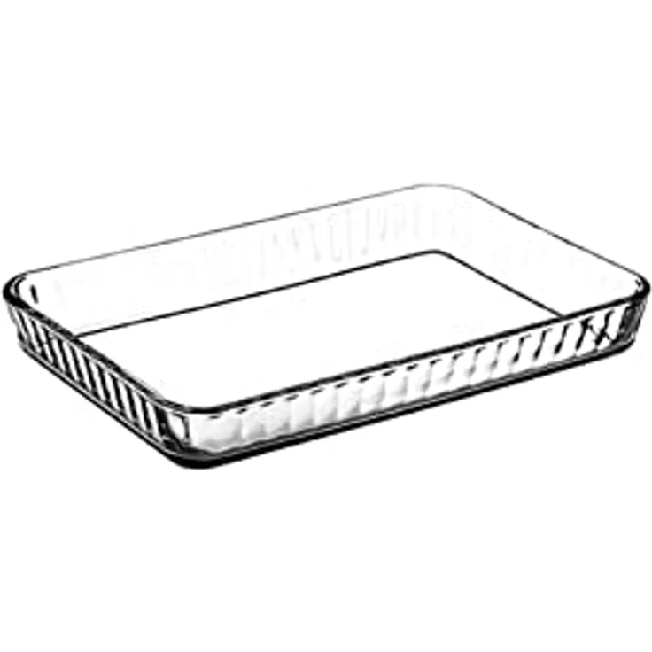 Borcam Rechteckige Auflaufform aus Glas Servierform Pasabahce Kare Tepsi 59204 – Bild 2