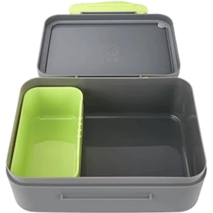 ergobag Lunchbox Brotdose, Tritan, mit Trennfach für Obst und Gemüse, BPA-frei und spülmaschinenfest – Bild 3