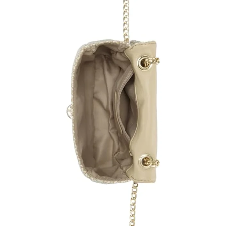Vivance Umhängetasche Minibag, Handtasche, Bast-Optik, Crossbody Bag, variabler Kettenverschluss, vegan – Bild 4