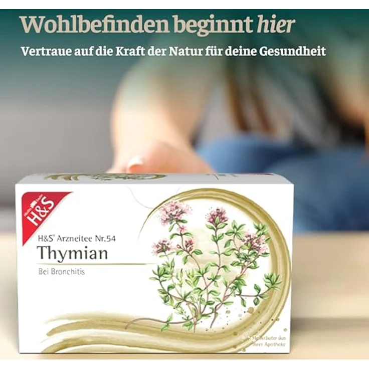 H&S Thymian Tee Filterbeutel, würzig-aromatischer Arzneikräutertee, 20 Beutel à 1,4 g – Bild 5