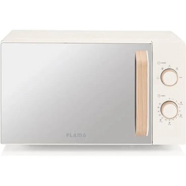 Flama Mikrowelle FLAMA 1831FL, 20 l, 700 W, S/Grill, Glas/Creme